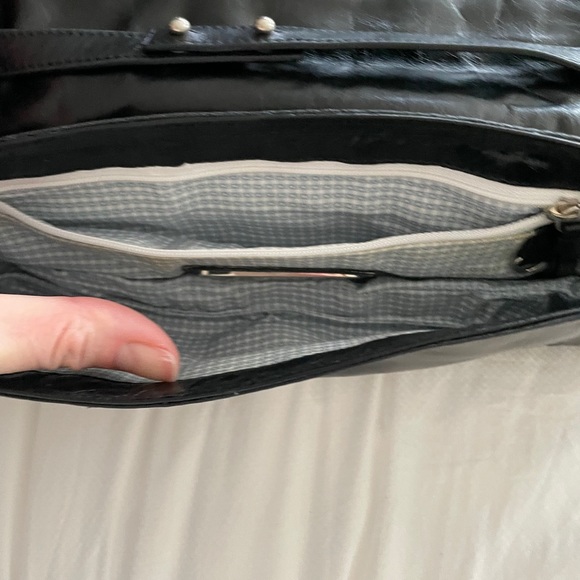 Black leather DKNY evening bag - Picture 8 of 8